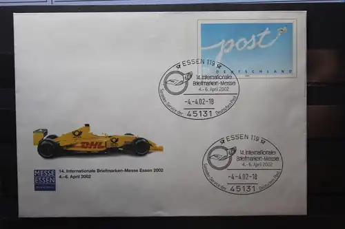 Umschlag mit Sonderwertstempel; USo 36; Intern. Briefmarken-Messe Essen 2002