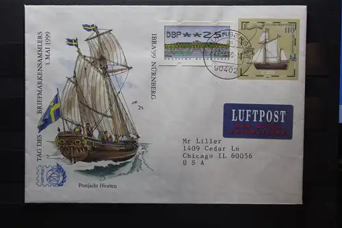 Umschlag mit Sonderwertstempel; USo 8; IBRA 99 Nürnberg