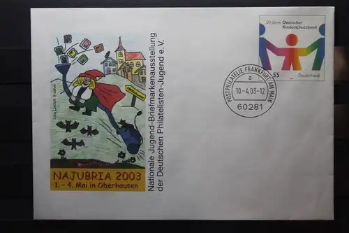 Umschlag mit Sonderwertstempel; USo 57; NAJUBRIA 2003