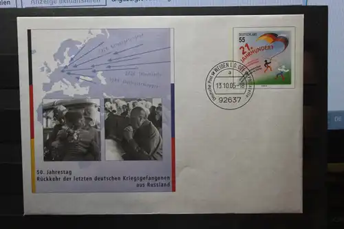 Umschlag mit Sonderwertstempel; USo 105; Rückkehr Kriegsgefangener