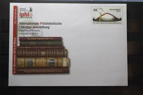 Umschlag mit Sonderwertstempel; USo 278; Intern. Philatelistische Literatur-Ausstellung 2012
