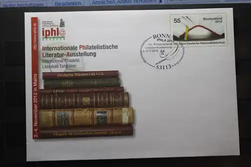 Umschlag mit Sonderwertstempel; USo 278; Intern. Philatelistische Literatur-Ausstellung 2012