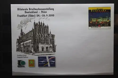 Umschlag mit Sonderwertstempel; USo 213; Bilaterale Briefmarkenausstellung Deutschland-Polen 2010