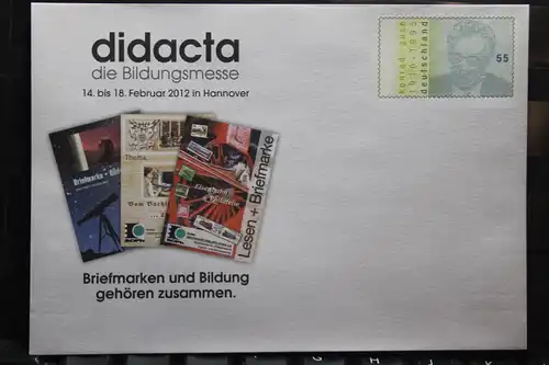 Umschlag mit Sonderwertstempel; USo 262, Didacta 2012