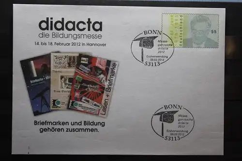 Umschlag mit Sonderwertstempel; USo 262, Didacta 2012