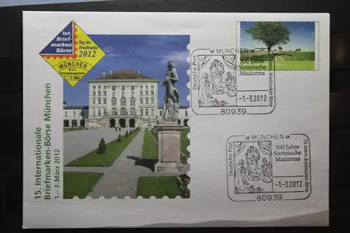 Umschlag mit Sonderwertstempel; USo 263, 15. Intern. Briefmarken-Börse München 2012