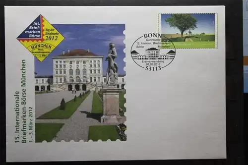 Umschlag mit Sonderwertstempel; USo 263, 15. Intern. Briefmarken-Börse München 2012