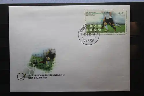 Umschlag mit Sonderwertstempel; USo 207, 20. Internationale Briefmarken-Messe Essen 2010