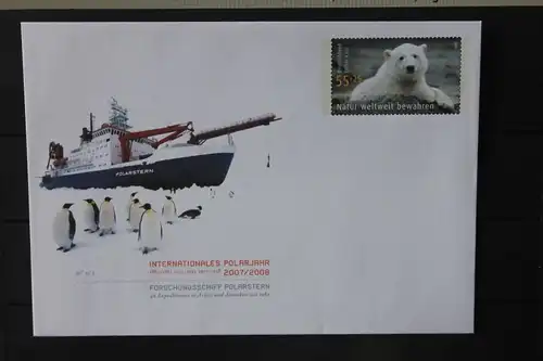 Umschlag mit Sonderwertstempel; USo 154, Intern. Polarjahr 2008