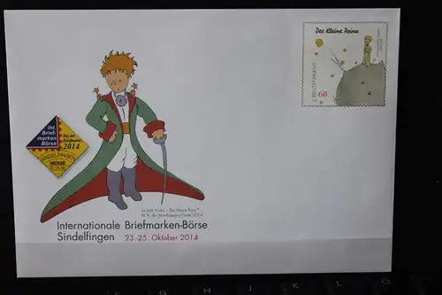 Umschlag mit Sonderwertstempel; USo 345; Intern. Briefmarken-Börse Sindelfingen 2014