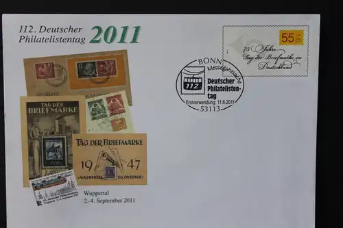 Umschlag mit Sonderwertstempel; USo 244; 112. Dt. Philatelistentag 2011