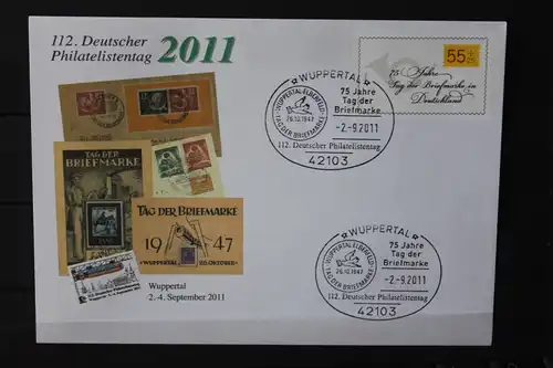 Umschlag mit Sonderwertstempel; USo 244; 112. Dt. Philatelistentag 2011