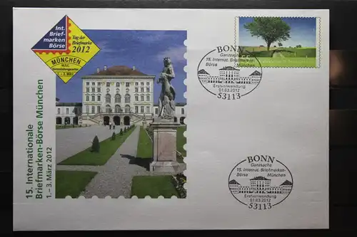 Umschlag mit Sonderwertstempel; USo 263, 15. Intern. Briefmarken-Börse München 2012
