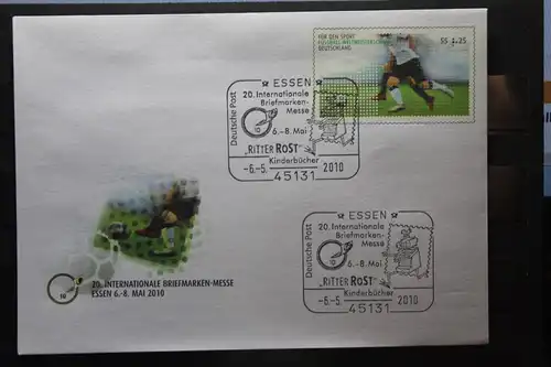Umschlag mit Sonderwertstempel; USo 207, 20. Internationale Briefmarken-Messe Essen 2010