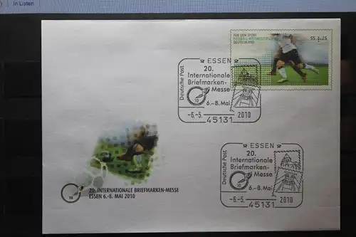 Umschlag mit Sonderwertstempel; USo 207, 20. Internationale Briefmarken-Messe Essen 2010