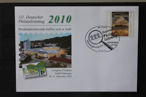 Umschlag mit Sonderwertstempel; USo 212, 111. Dt. Philatelistentag 2010