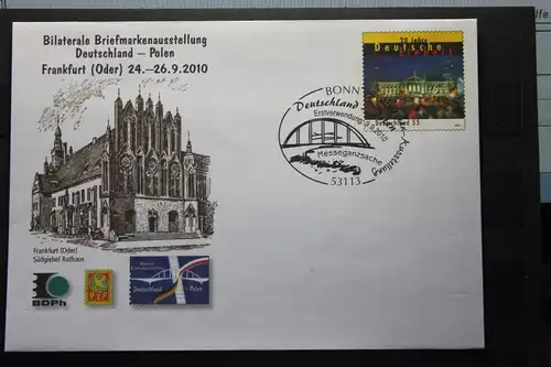 Umschlag mit Sonderwertstempel; USo 213; Bilaterale Briefmarkenausstellung Deutschland-Polen 2010