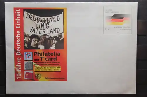 Umschlag mit Sonderwertstempel; USo 16;Philatelia 2000