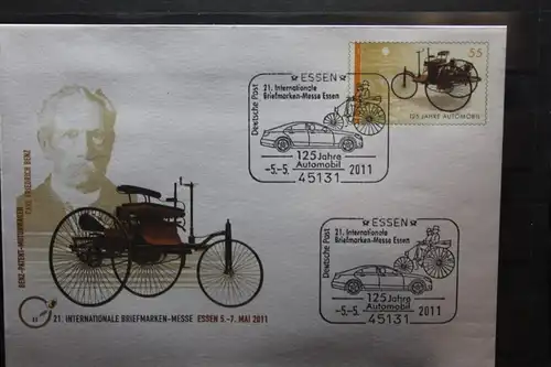 Umschlag mit Sonderwertstempel; USo 238; 21. Intern. Briefmarken-Messe Essen 2011