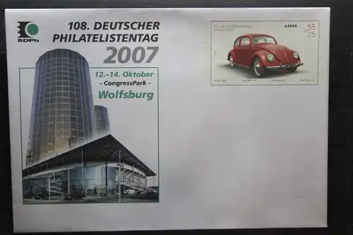 Umschlag mit Sonderwertstempel; USo 140; 108. Dt. Philatelistentag 2007