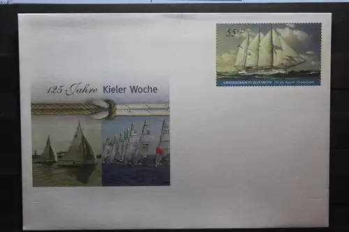 Umschlag mit Sonderwertstempel; USo 136; 125 Jahre Kieler Woche 2007