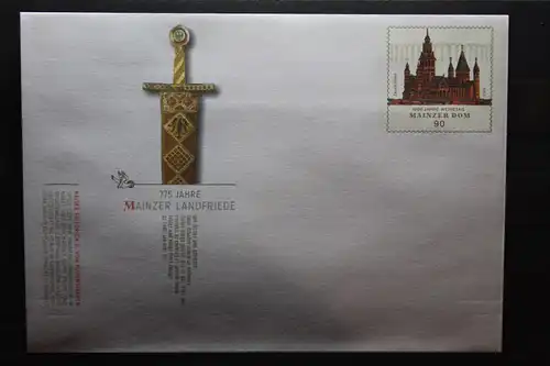 Umschlag mit Sonderwertstempel; USo 210; 775 Jahre Mainzer Landfriede, 2010