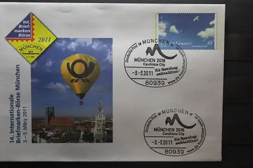 Umschlag mit Sonderwertstempel; USo 232; Intern. Briefmarken-Börse München 2011