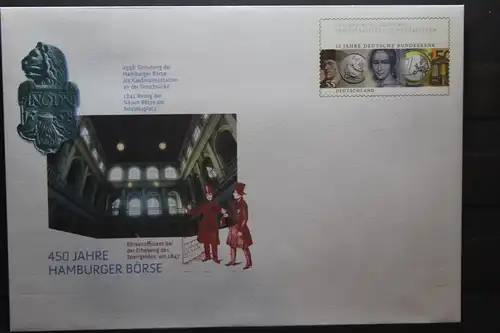 Umschlag mit Sonderwertstempel; USo 164; 450 Jahre Hamburger Börse
