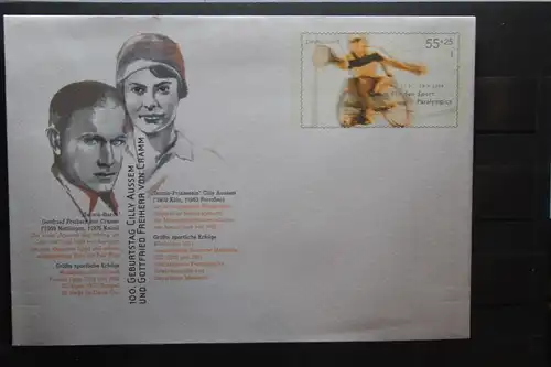 Umschlag mit Sonderwertstempel; USo 177; Für den Sport 2004; Paralympics