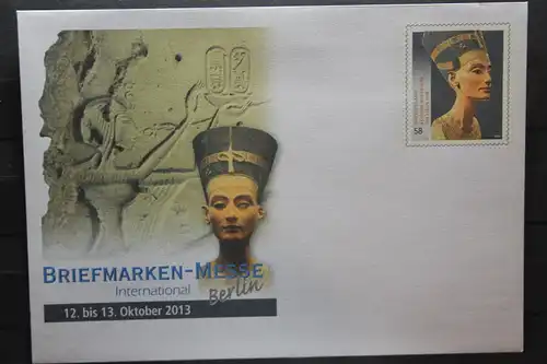 Umschlag mit Sonderwertstempel; USo 306; Intern. Briefmarken-Messe Berlin 2013