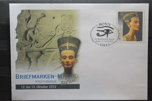 Umschlag mit Sonderwertstempel; USo 306; Intern. Briefmarken-Messe Berlin 2013