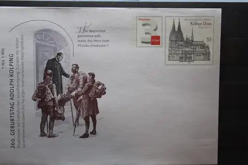 Umschlag mit Sonderwertstempel; USo 312; Adolph Kolping