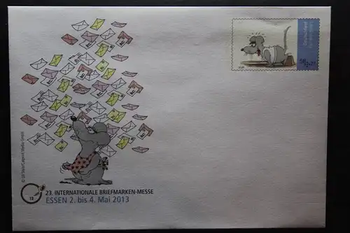 Umschlag mit Sonderwertstempel; USo 293; 23. Intern. Briefmarken-Messe Essen 2013