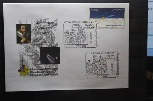 Umschlag mit Sonderwertstempel; USo 192; Intern. Briefmarken-Börse Sindelfingen 2009