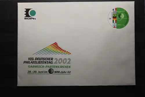 Umschlag mit Sonderwertstempel; USo 37; 103. Dt. Philatelistentag 2002