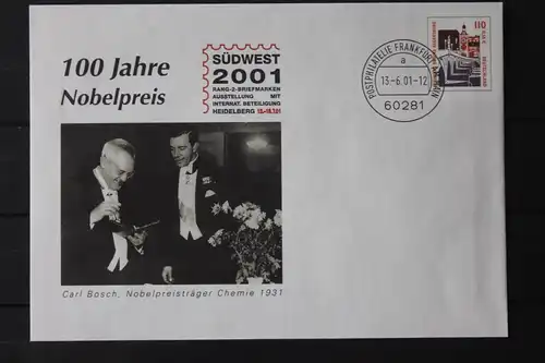Umschlag mit Dauerwertstempel; Plusbrief; U9, Südwest 2001 Heidelberg; Sehenswürdigkeiten; 2001