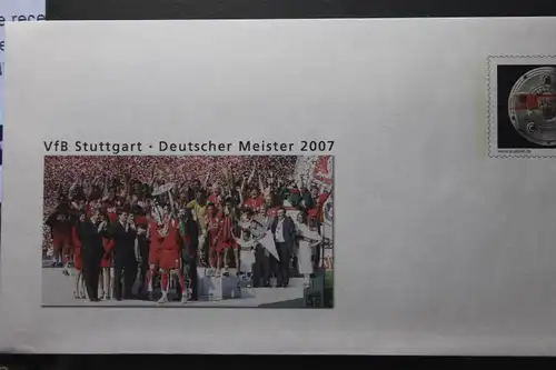 Privatpost-Ausgabe der Deutschen Post AG; Bereich Briefpost; Individuelle Wertstempel; UI1; Deutscher Fußball-Meister 2007, VfB Stuttgart