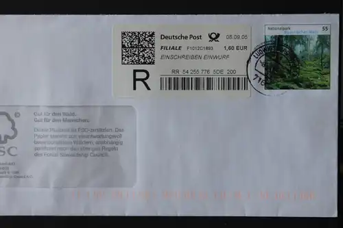 Umschlag mit Sonderwertstempel; USo95B