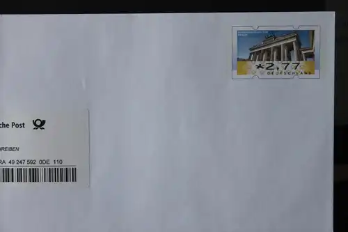 Umschlag mit Sonderwertstempel; USo 355; ATM; Einschreiben