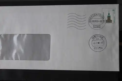 Umschlag mit Dauerwertstempel; U10 I