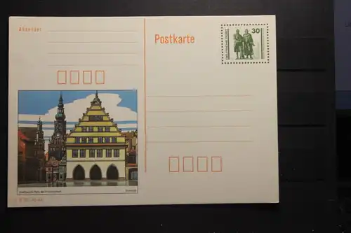 Bildpostkarte Bauwerke; Greifswald; Neue Währung