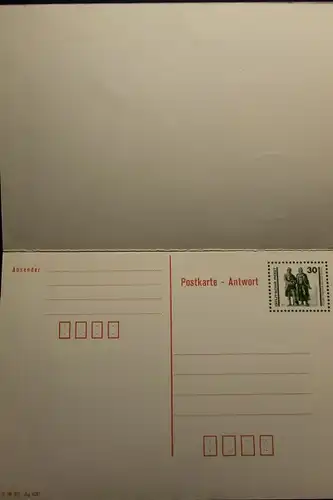 Postkarte; Neue Währung; P108 A+F