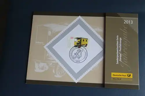 Deutsche POST, Jahresgabe 2013, EUROPA-Marke: Postfahrzeuge