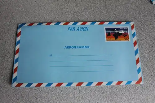 Aerogramm; Airbus A340; 5,00 F. ungebraucht