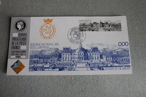 Ausstellungskarte der POSTE FRANCE: Briefmarken-Börse Südwest Sindelfingen 89