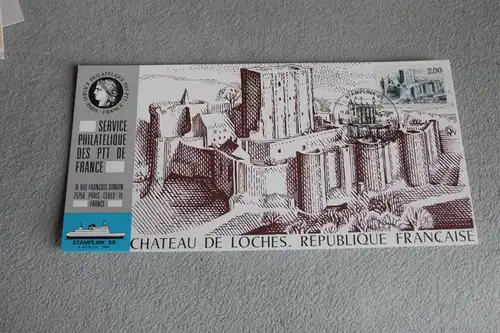Ausstellungskarte der POSTE FRANCE: Stamplink 86 