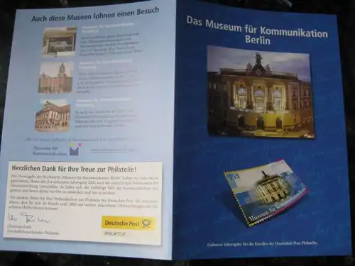 Amtl. Gedenkblatt der Post  Das Museum für Kommunikation in Berlin