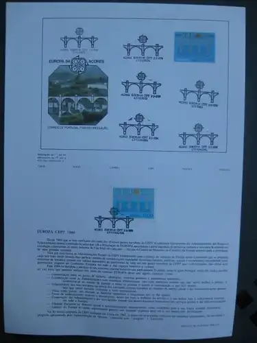 Amtl. Ankündigungsblatt Azoren CEPT 1984 Michel-Nr. 364