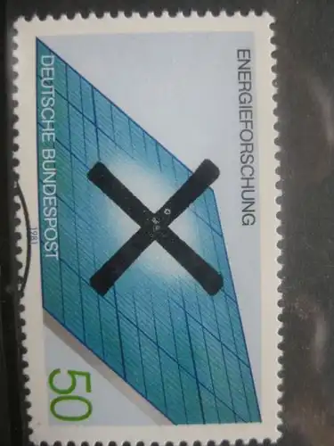 Bundesrepublik Michel-Nr. 1101 mit Andreaskreuz Entwertung Energieforschung