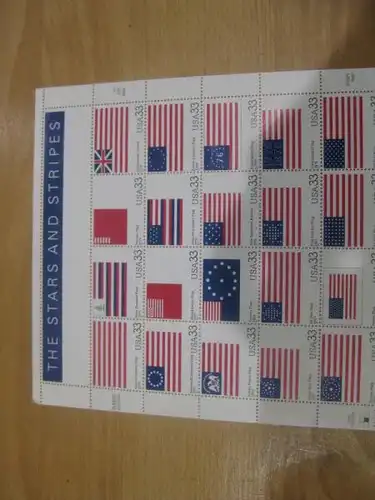 USA Kleinbogen 2000 ** 20 verschiedene Marken &amp;quot;The Stars and Stripes&amp;quot;